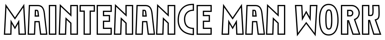 Maintenance Man Work Logo